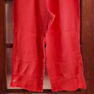 Fenini Ankle Length Linen Pants, XL